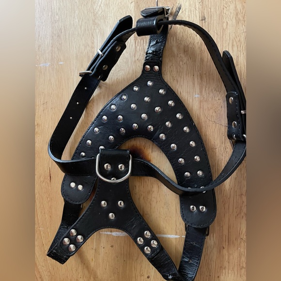 Spike Studded Dog Harness Black Training Med to Large dog - Picture 2 of 12